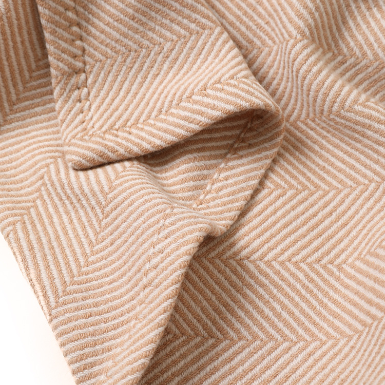 Camel Twill Thick Wool Blanket