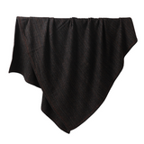 Black Twill Thick Wool Blanket